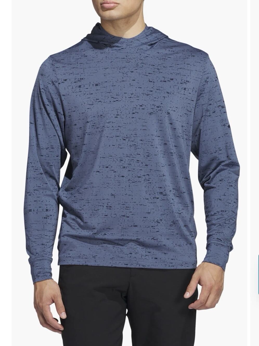 Adidas Golf Core Printed Lightweight Hoodie Men’s Large Blue Preloved Ink